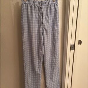 Brandy Melville Light Blue Checkered Pants